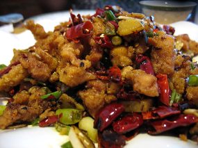 Crispy cubed chicken with hot pepper. This was always one of my favourites at Chung King and this was as good as it’s ever been.