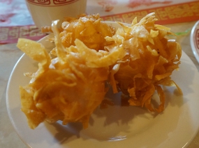Yangtze: These fried shrimp balls were forgettable.