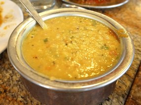 The absence of any sort of South Indian dal on the menu (there wasn't an option to order sambhar on the side, but I should have asked) meant this was the only choice. And it was pedestrian. (It is not possible for me to eat an Indian meal without dal)