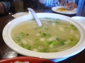 We don't always get soup here but this used to be our go-to as our boys like the mild broth and the shredded pork.