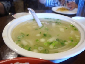 We don't always get soup here but this used to be our go-to as our boys like the mild broth and the shredded pork.