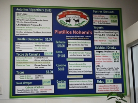 The menu posted on the wall is pretty much what's on their website, but there's more on the paper menu available by the cashier.