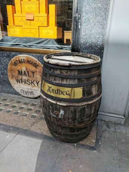 But there are other signs of the importance of whisky in the store.