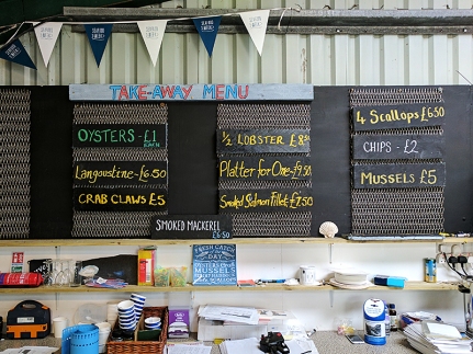 The Oyster Shed: Menu
