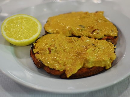 St. John: Brown crab meat on toast