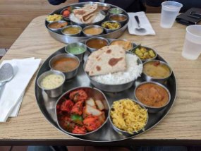 And here's the pre-pandemic thali.