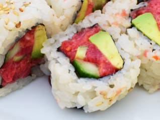 Sushi Nozomi 2, Spicy tuna. closer