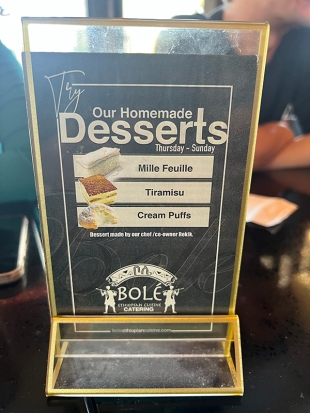 Bolé, Home-made desserts